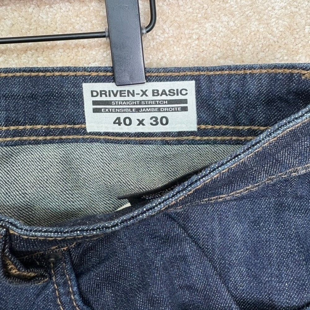 BUFFALO DAVID BITTON Driven-X Basic Jeans Men's 40x30 Dark Wash Straight Stretch - Picture 7 of 9